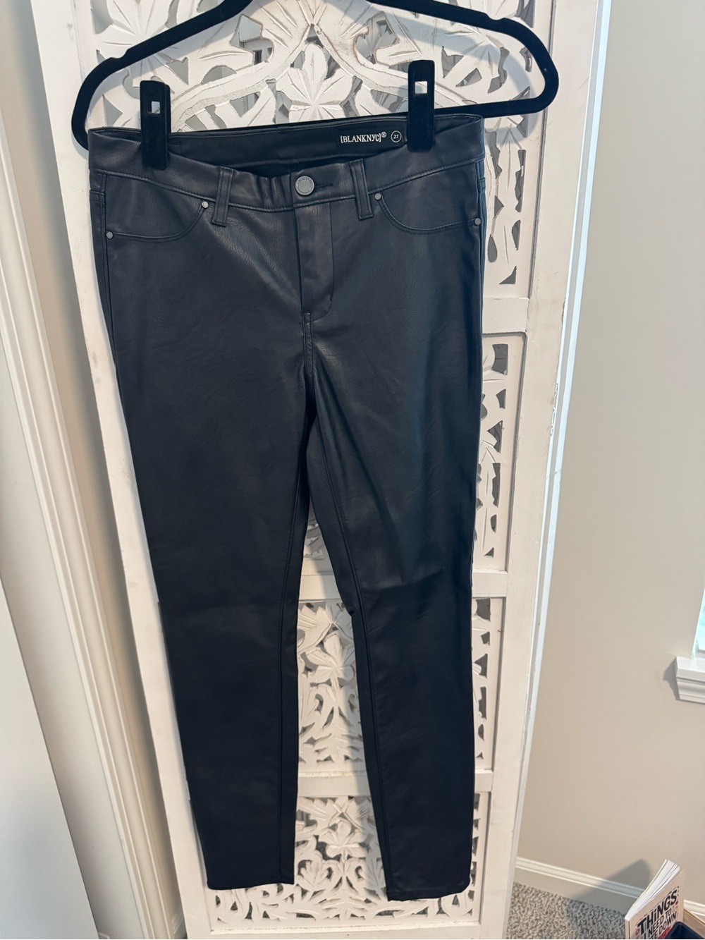 EUC Blank NYC Black Faux Leather Skinny Pants